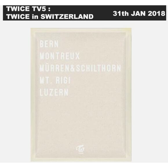 TWICE TV5 TWICE in SWITZERLAND MD SET Diary Note+24p Selfie Book+Stamp KPOP - Picture 3 of 4